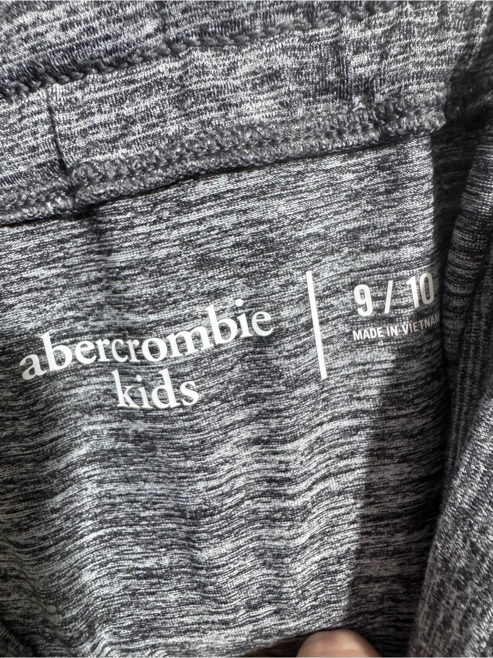 abercrombie kids Gray Heather Jogger Sweatpants